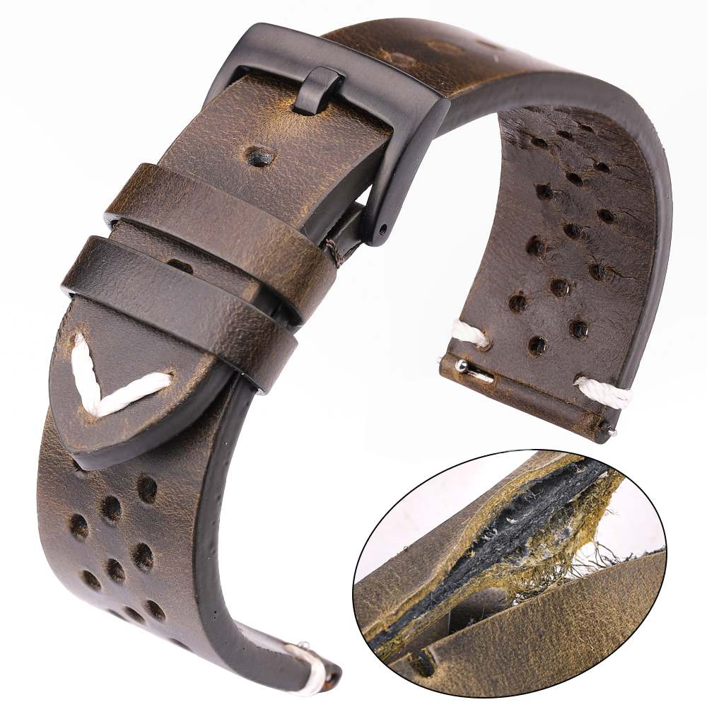 Nato Strap Nylon - Breathable Genuine Leather Quick Release Watch