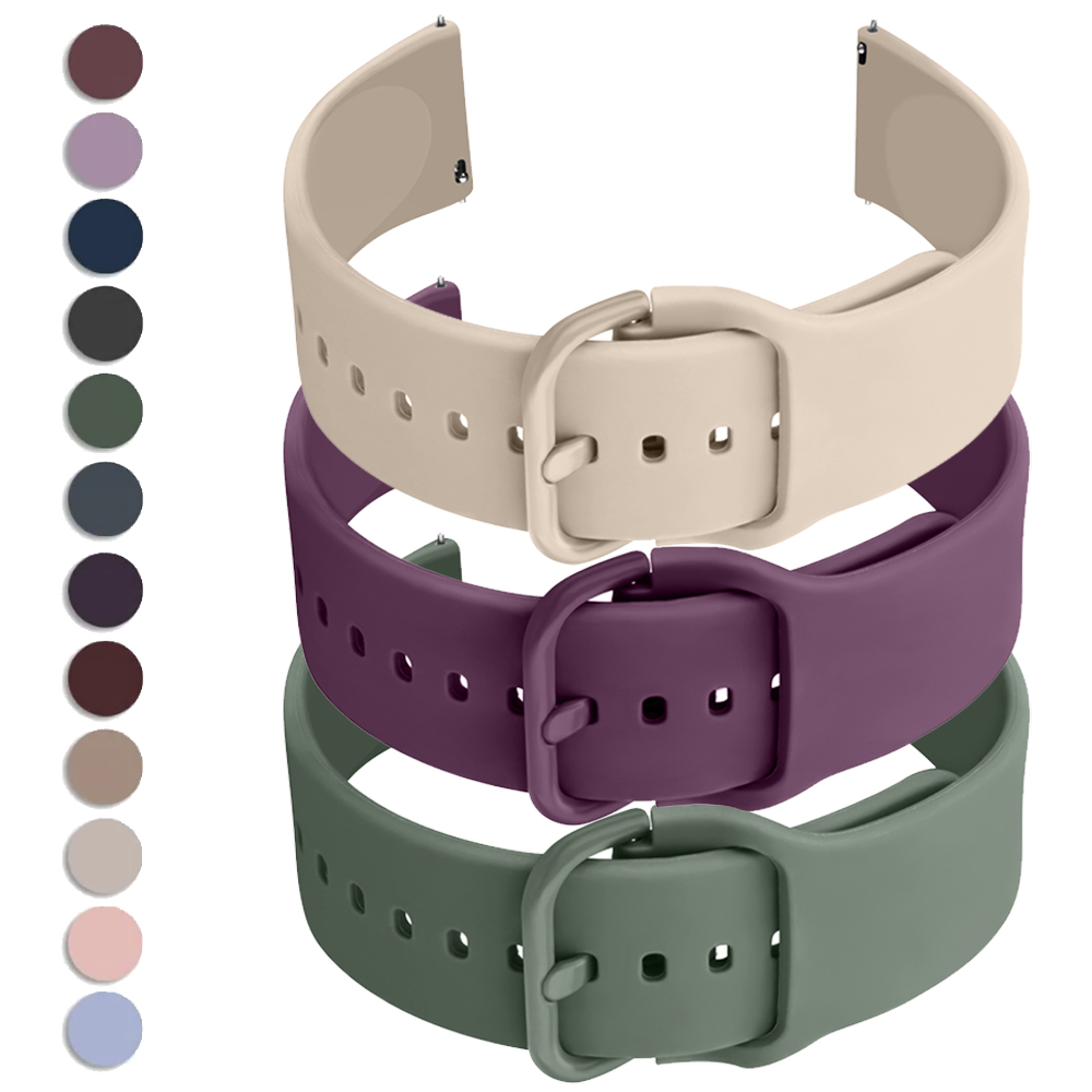 Silicone Watch Band 22Mm - 20mm 22mm Quick Release Strap Universal