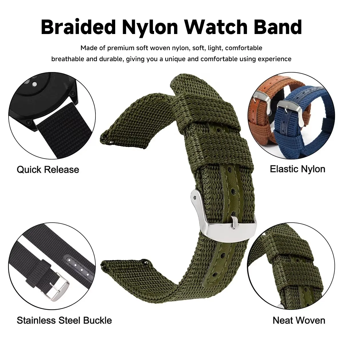 High Quality Nylon Canvas Watc – Canvas Strap Watch recenzja i cena