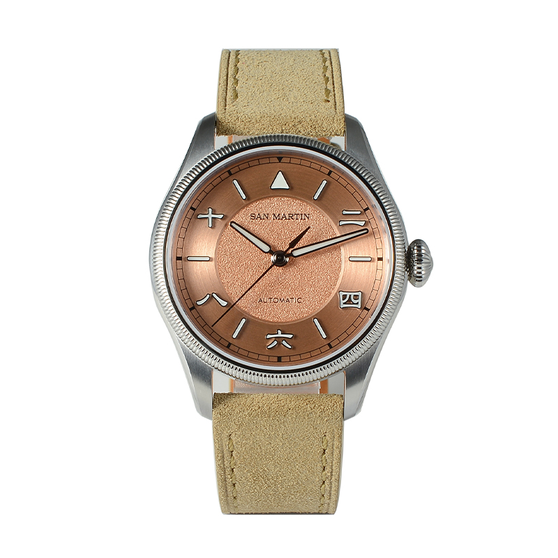 San Martin Men Automatic Watch – Leather Strap Quick Release recenzja i cena