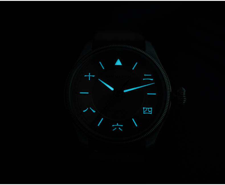 San Martin Men Automatic Watch – Leather Strap Quick Release recenzja i cena