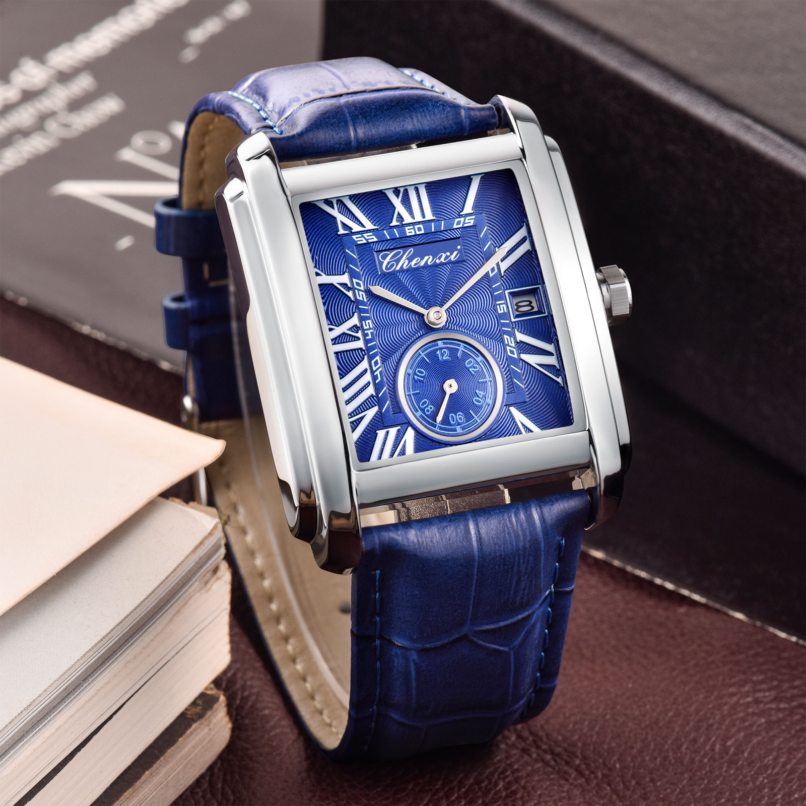 Chenxi 8216 New Fashion Boy Cl – Leather Watch Band Men recenzja i cena