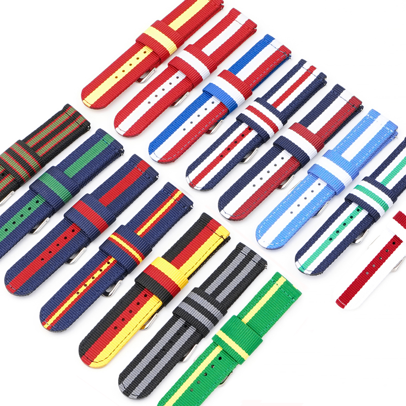 Nylon Watch Strap 20mm 22mm Qu – Canvas Strap Watch recenzja i cena