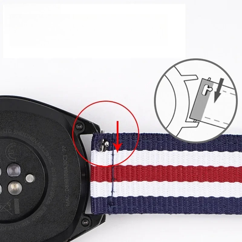 Nylon Watch Strap 20mm 22mm Qu – Canvas Strap Watch recenzja i cena