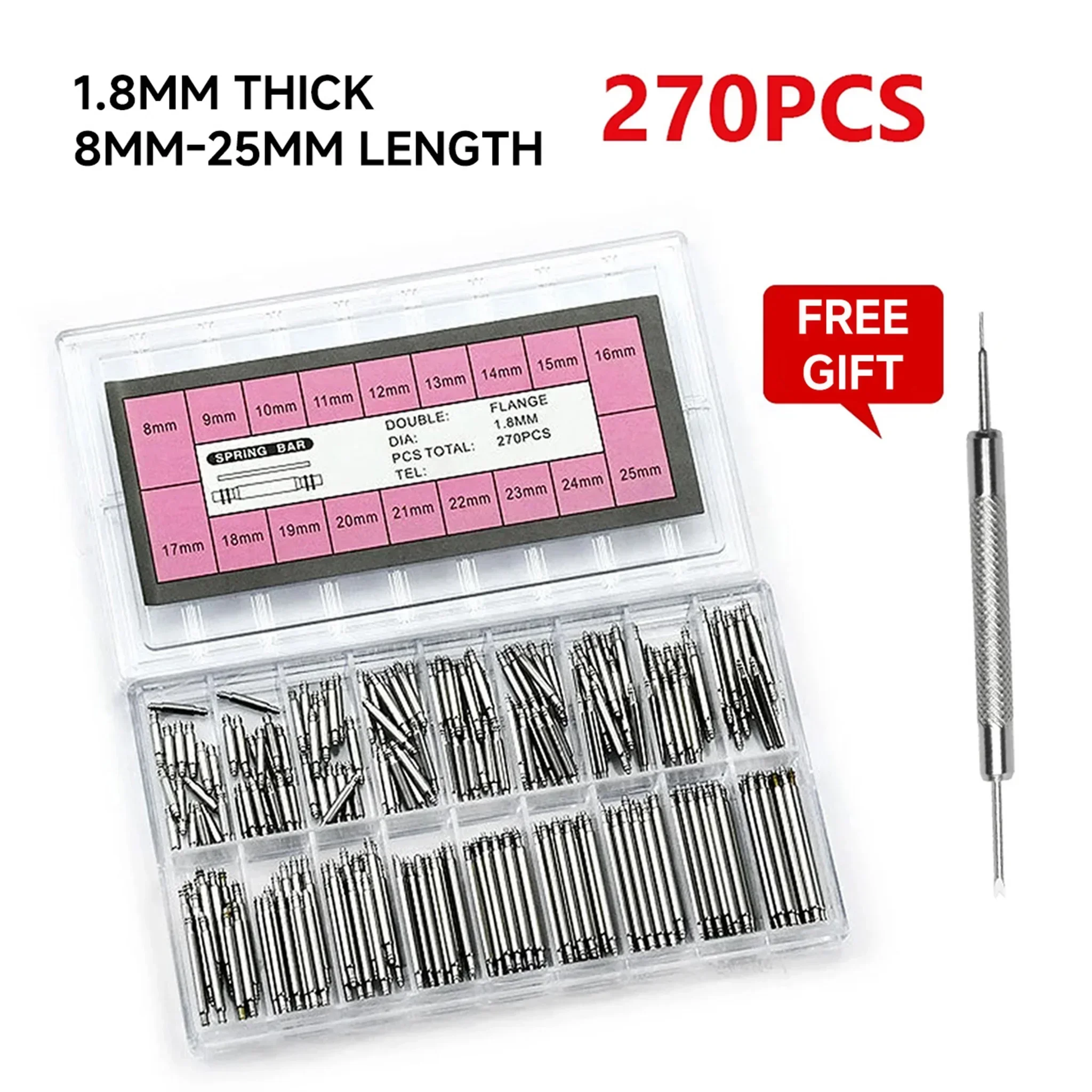 270pcs/set Strainless Steel Sp – Spring Bar Tool Set recenzja i cena