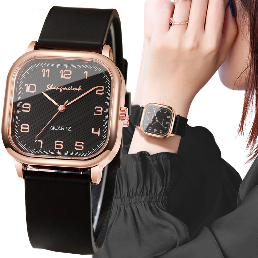 Fashion Square Women Watches C – Silicone Band Women recenzja i cena