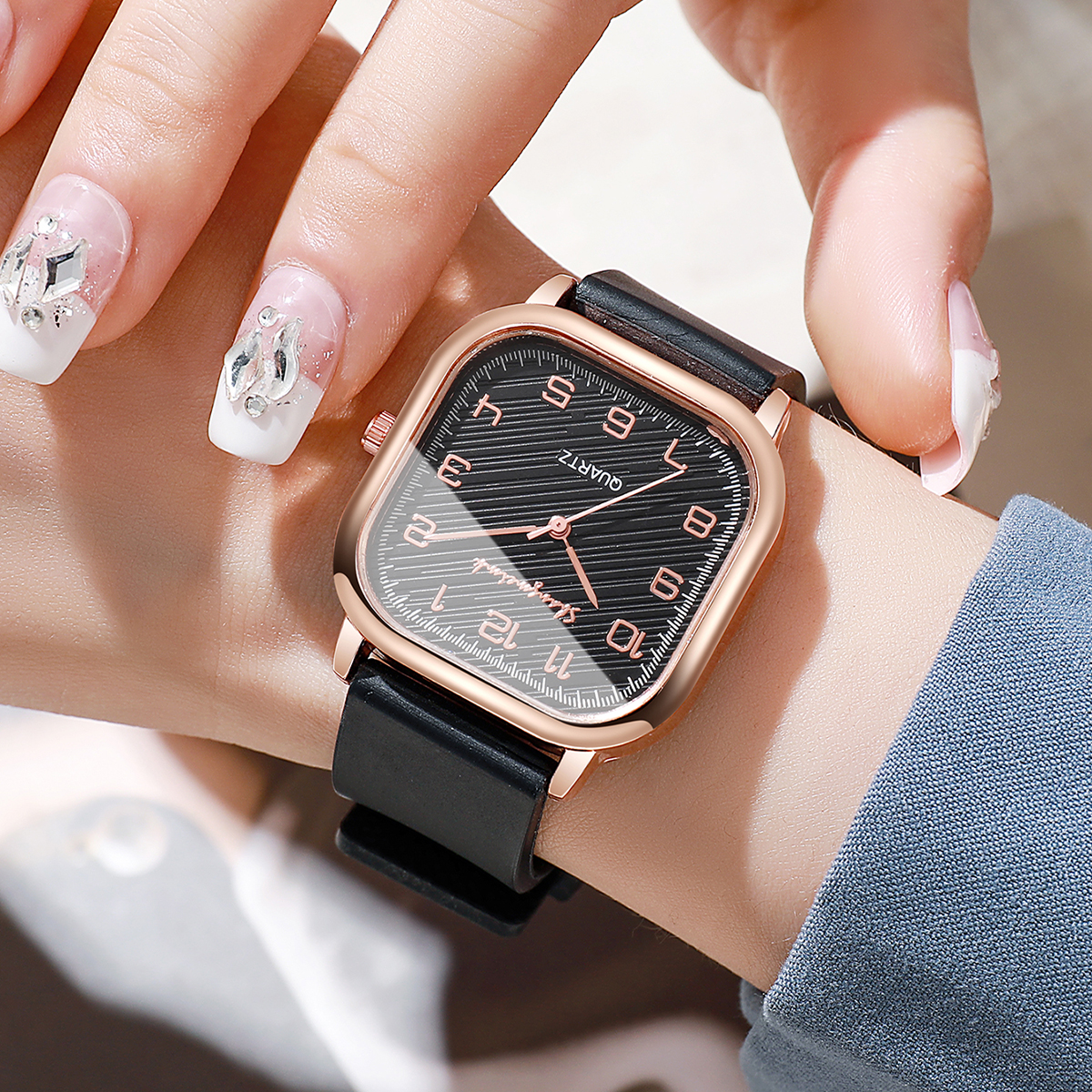 Fashion Square Women Watches C – Silicone Band Women recenzja i cena