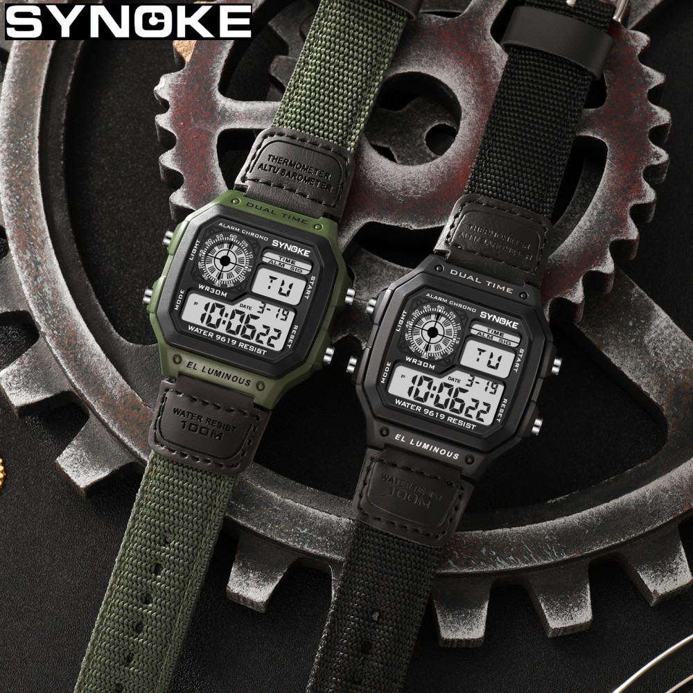 Synoke Outdoor Military Digita – Canvas Strap Watch recenzja i cena