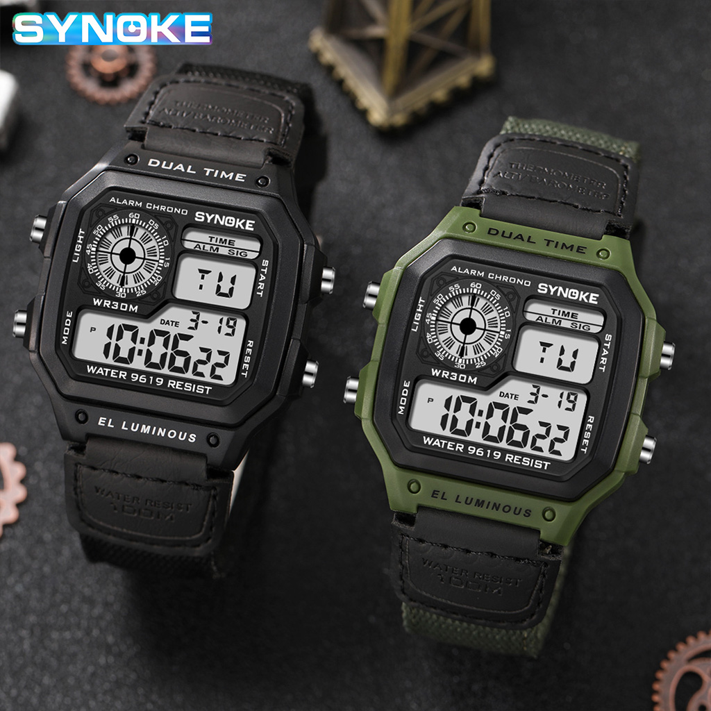Synoke Outdoor Military Digita – Canvas Strap Watch recenzja i cena
