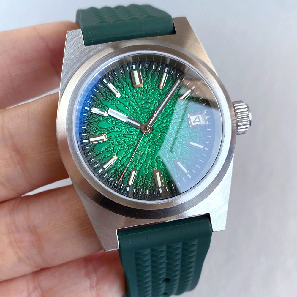 New 38mm Mechanical Watch Men  – Rubber Strap Diver recenzja i cena