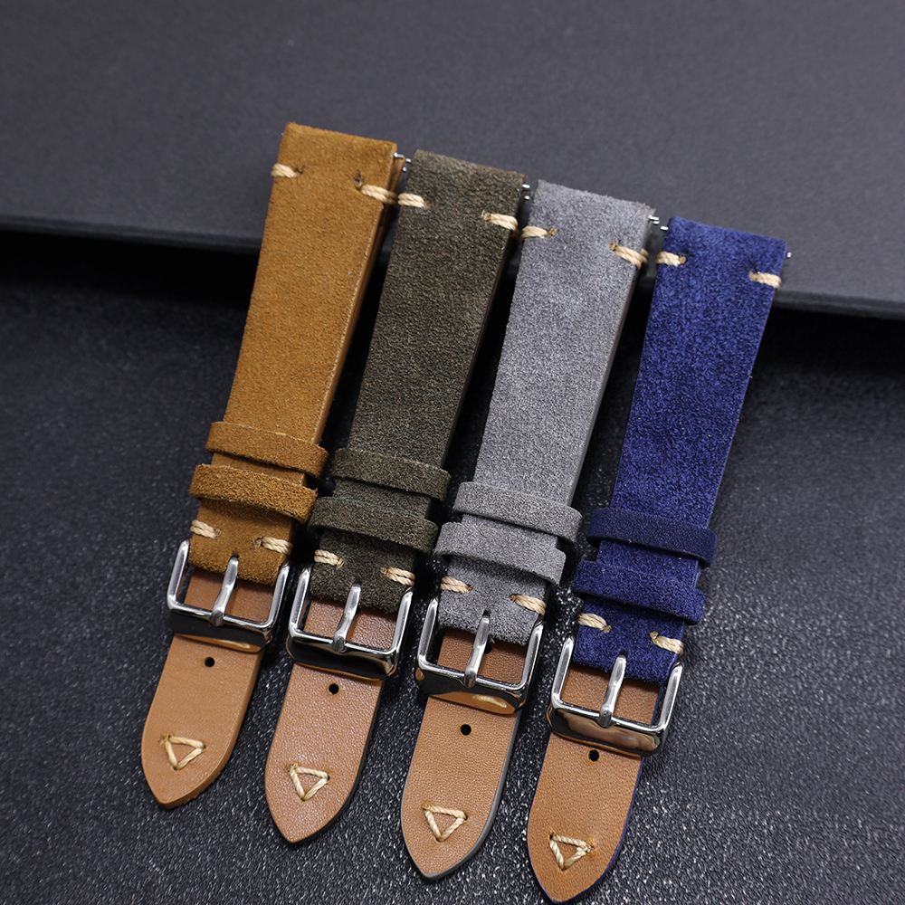 Suede Leather Watch Strap 20mm – Suede Strap Watch recenzja i cena