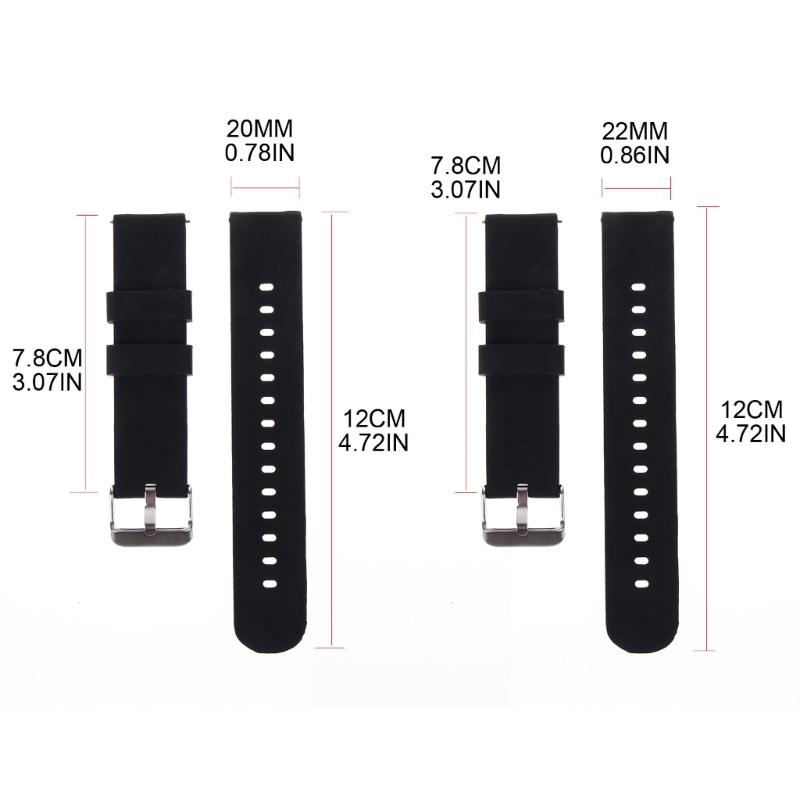 Silicone Strap 20/22mm Soft Qu – Silicone Watch Band 22Mm recenzja i cena