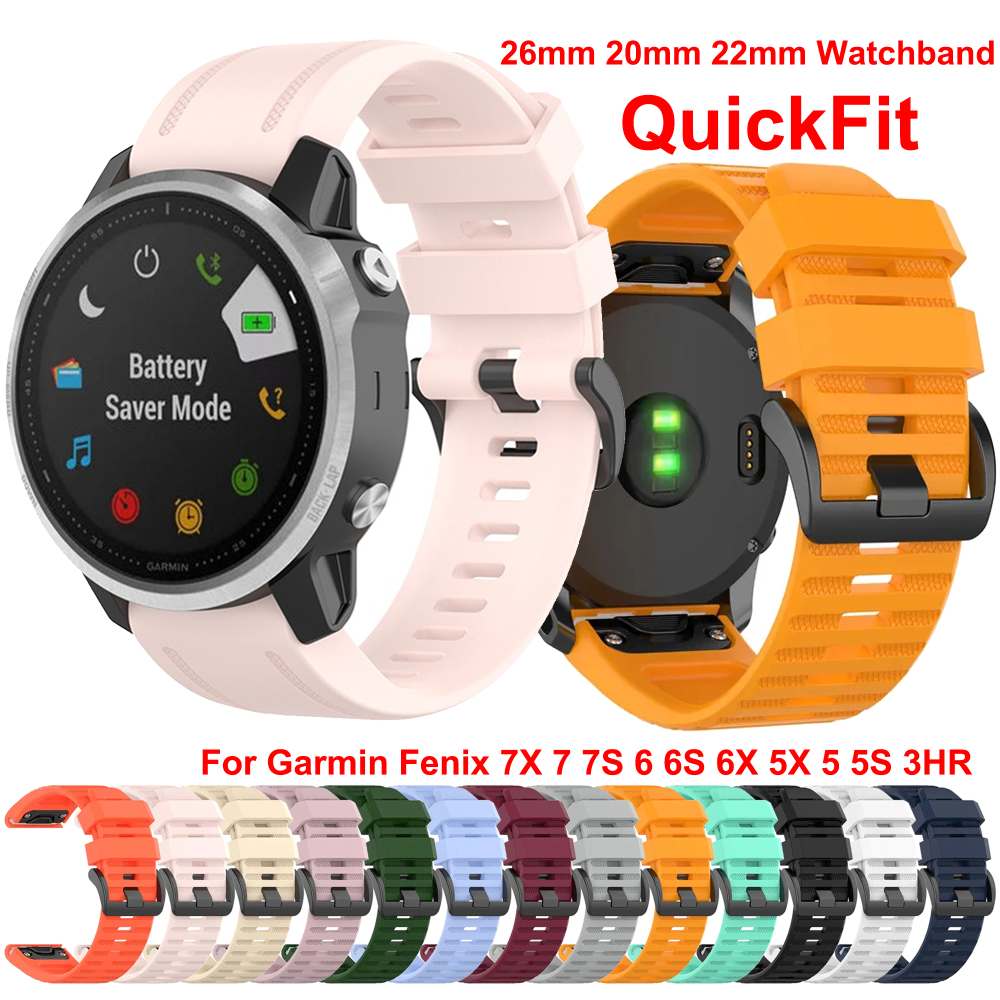 Watch Bands For Garmin Fenix 8 – Silicone Watch Band 22Mm recenzja i cena