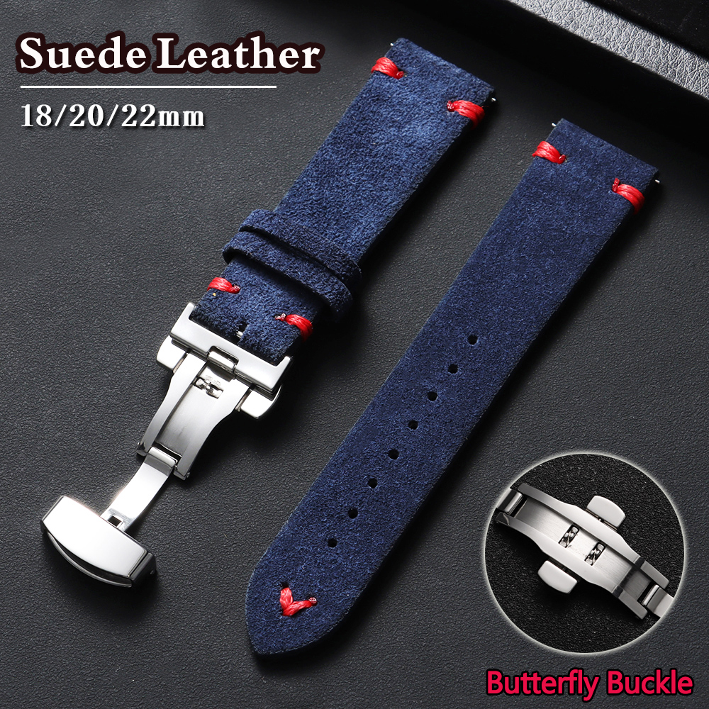 Suede Leather Watch Strap 18mm – Suede Strap Watch recenzja i cena