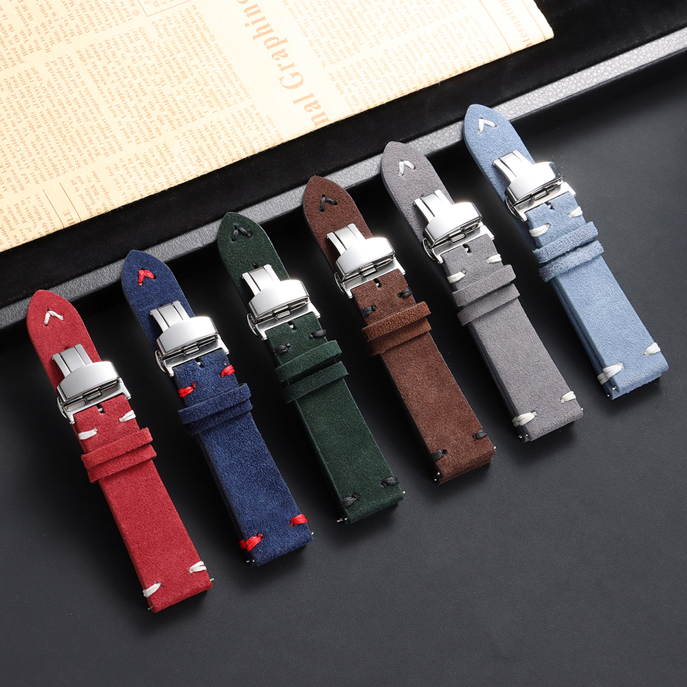 Suede Leather Watch Strap 18mm – Suede Strap Watch recenzja i cena