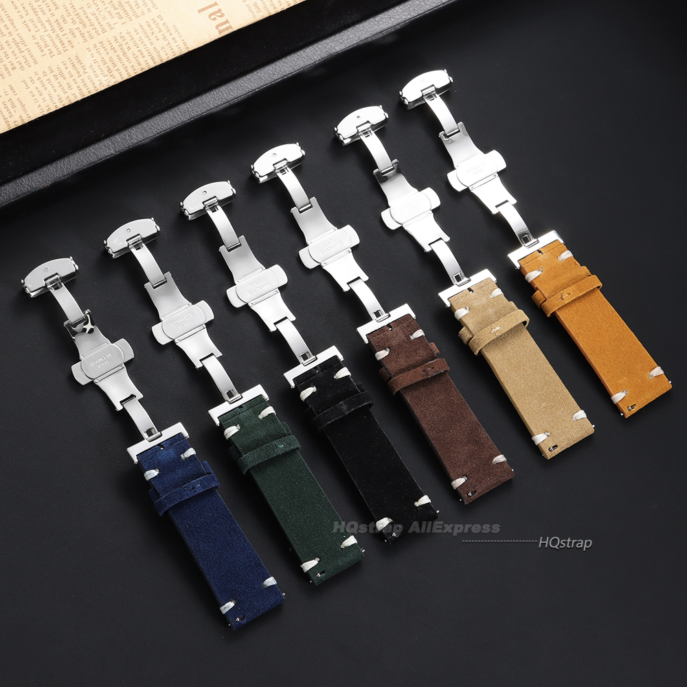 Suede Leather Watch Strap 18mm – Suede Strap Watch recenzja i cena