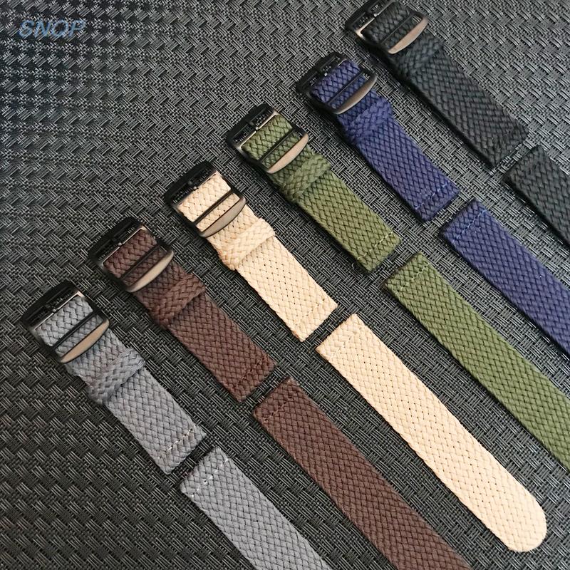 20mm 22mm Black Navy solid col – Perlon Strap Woven recenzja i cena
