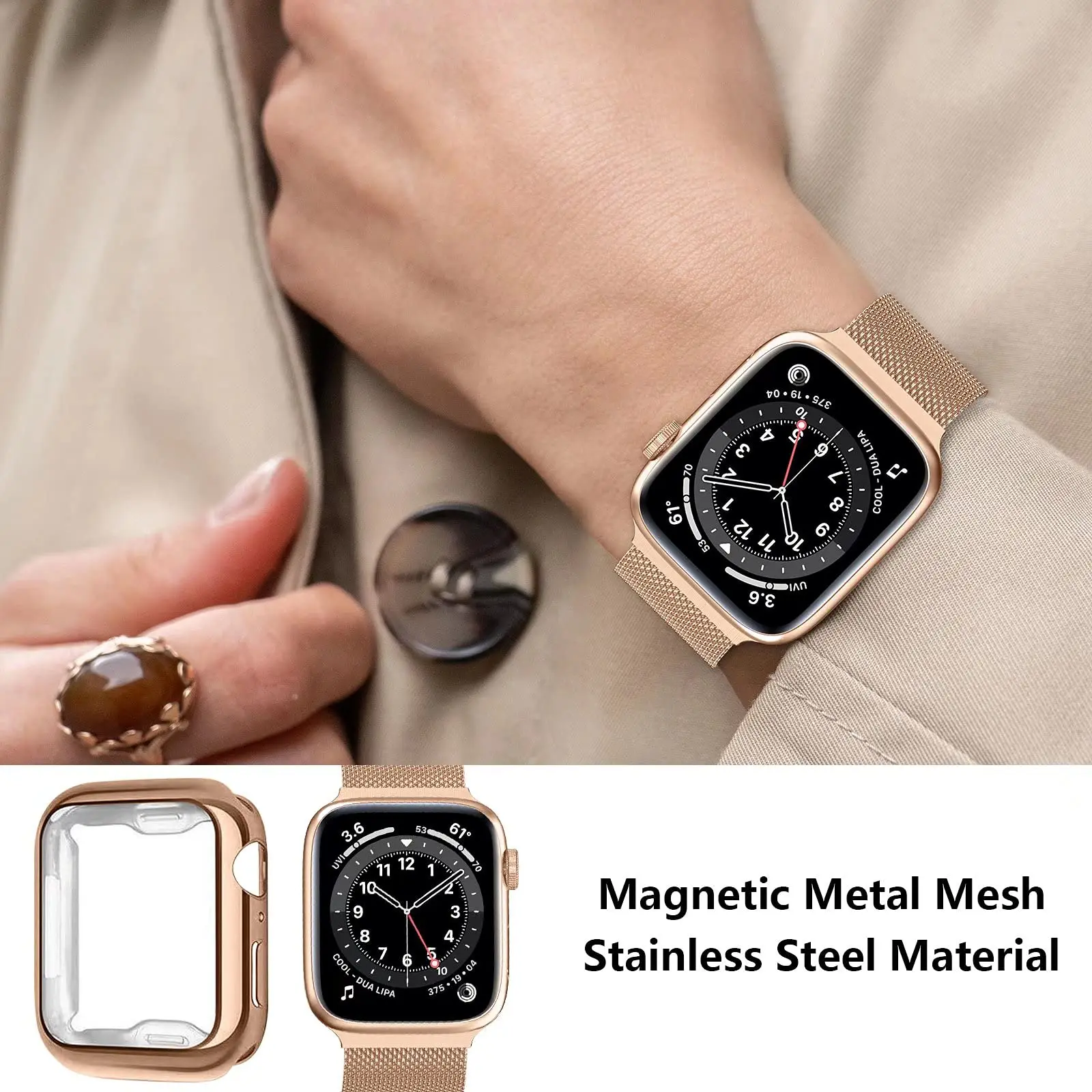 Milanese Loop+Case For Apple W – Milanese Loop Magnetic recenzja i cena