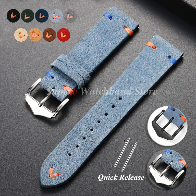 Suede Leather Watch Strap 18mm – Suede Strap Watch recenzja i cena