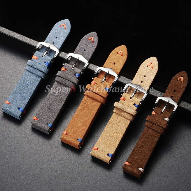 Suede Leather Watch Strap 18mm – Suede Strap Watch recenzja i cena
