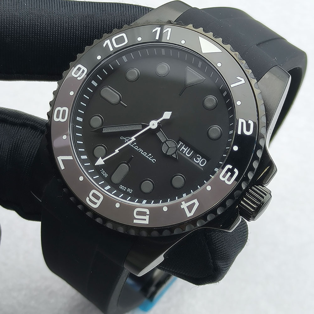 40MM NH36 Watch Black Men's St – Stainless Bracelet Diver recenzja i cena
