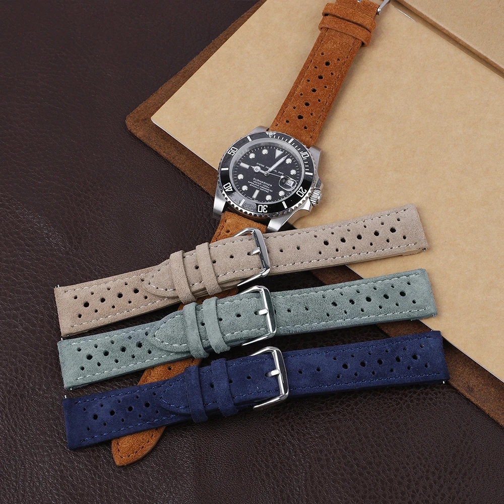 Suede Leather Watch Band 18mm  – Suede Strap Watch recenzja i cena