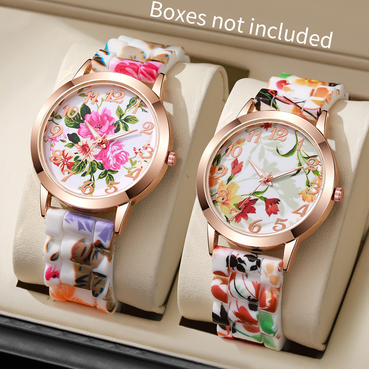 2/3/4/5PCS Fashion Flowers Pri – Silicone Band Women recenzja i cena