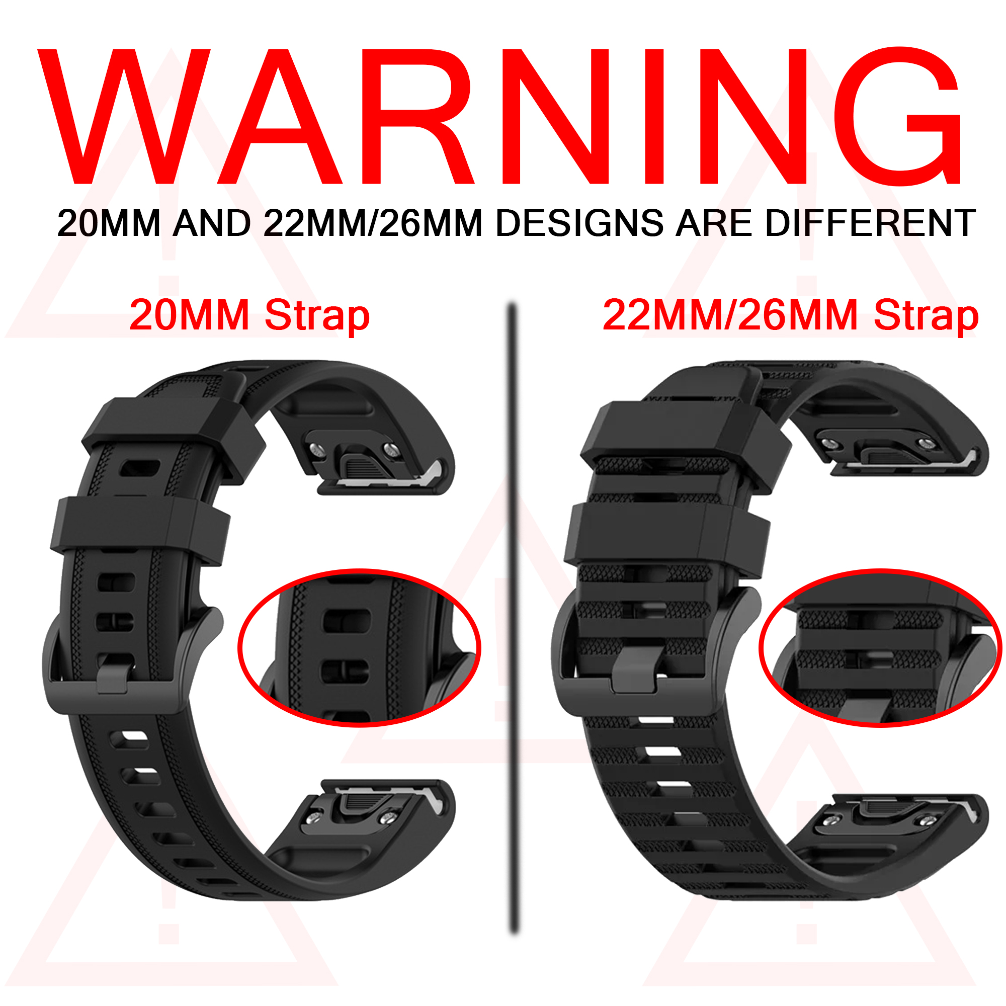 QuickFit 26mm 20mm 22mm Watchb – Silicone Watch Band 22Mm recenzja i cena