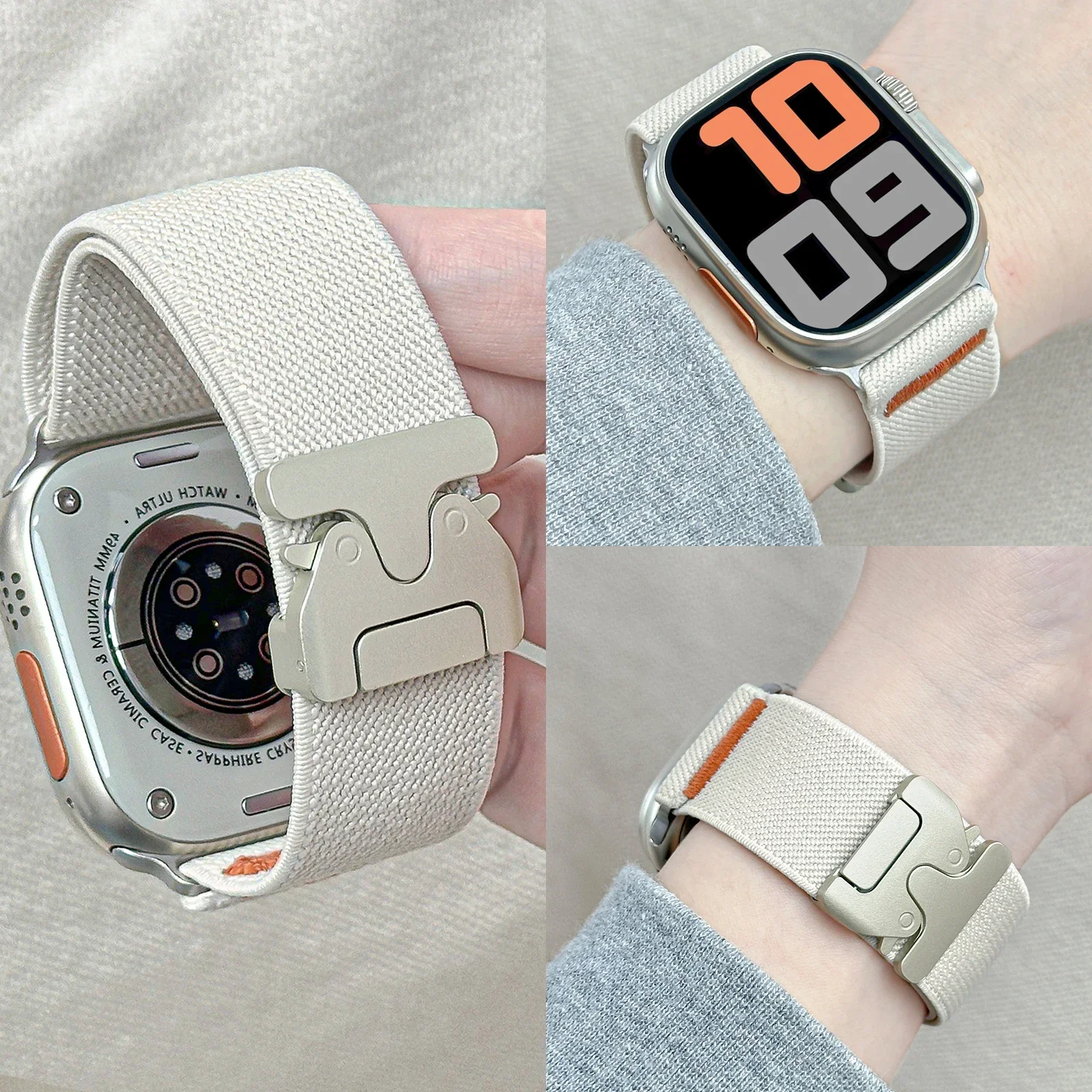 Nylon Strap for Apple Watch ba – Parachute Strap Elastic recenzja i cena