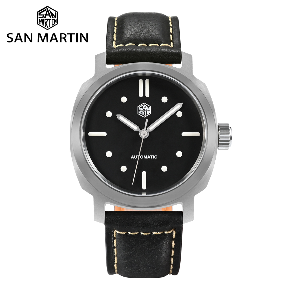 San Martin Mens Pilot Watches  – Leather Strap Quick Release recenzja i cena