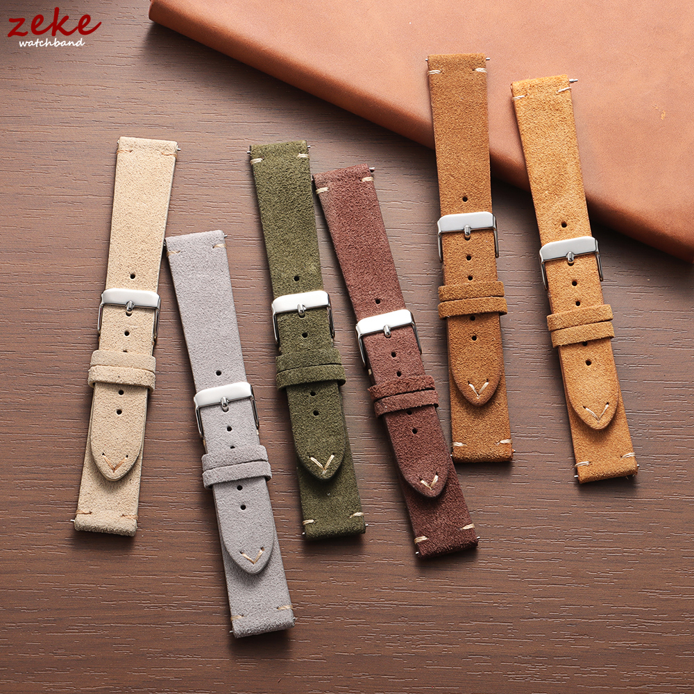Vintage Soft Suede Leather Str – Suede Strap Watch recenzja i cena