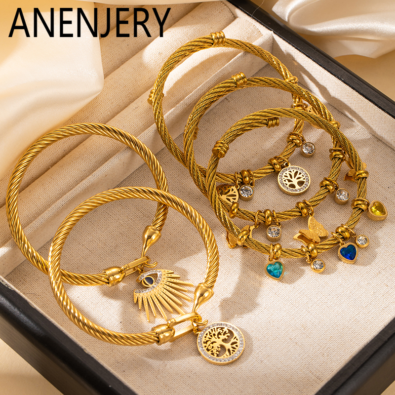 ANENJERY 316L Stainless Steel  – Butterfly Clasp Deployant recenzja i cena