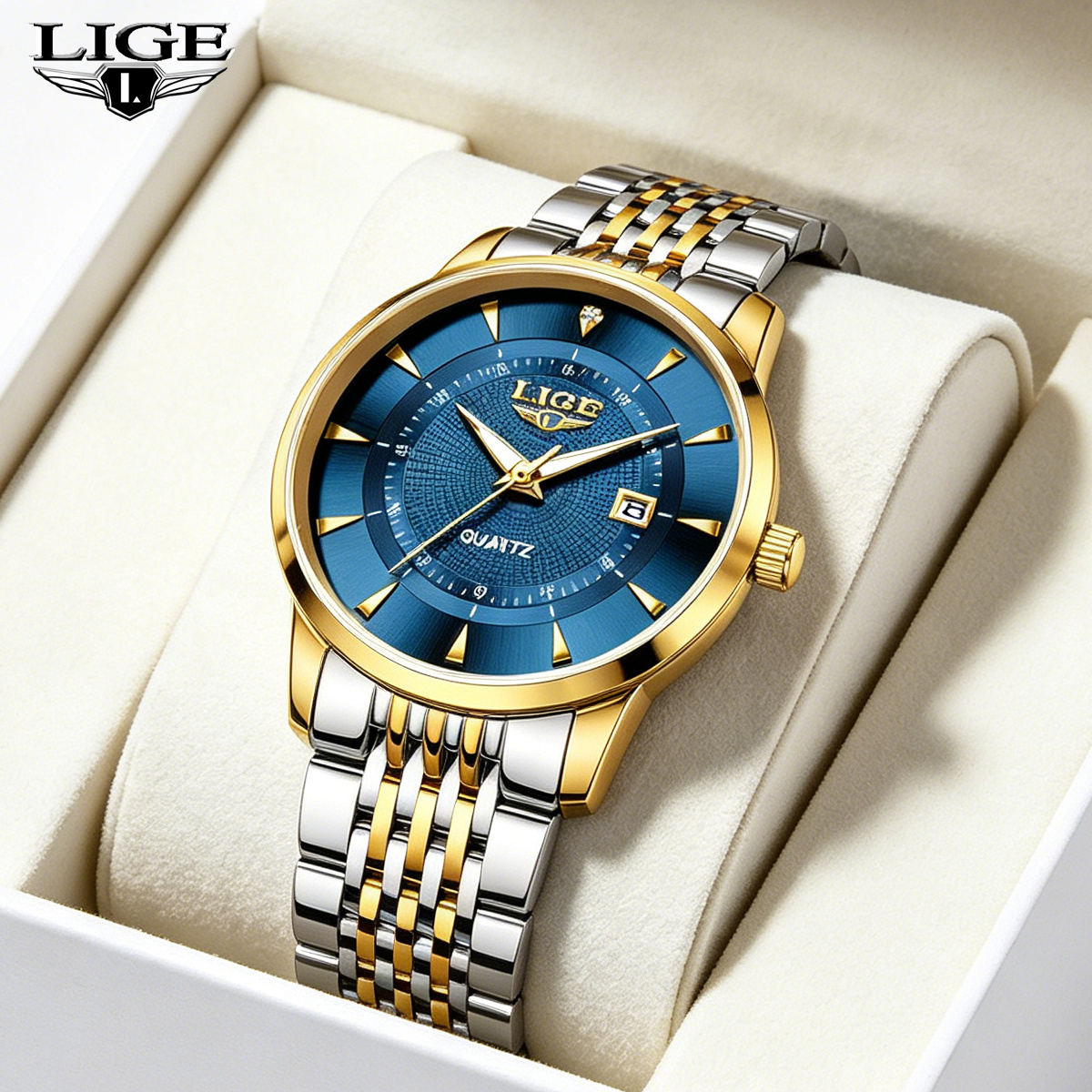 LIGE New 2025 Luxury Man Watch – Stainless Bracelet Diver recenzja i cena