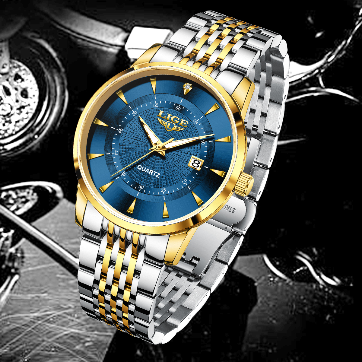 LIGE New 2025 Luxury Man Watch – Stainless Bracelet Diver recenzja i cena
