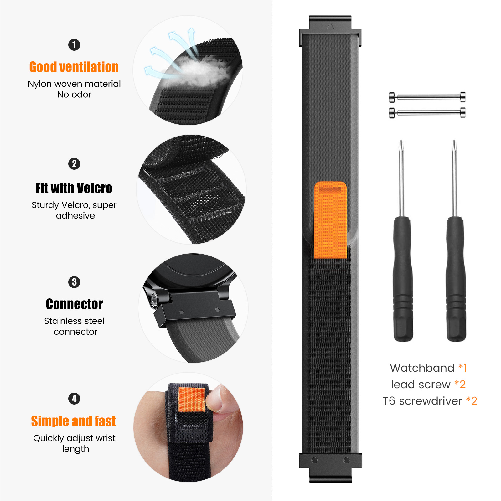 New Sports Nylon Loop Strap Fo – Sport Loop Velcro recenzja i cena