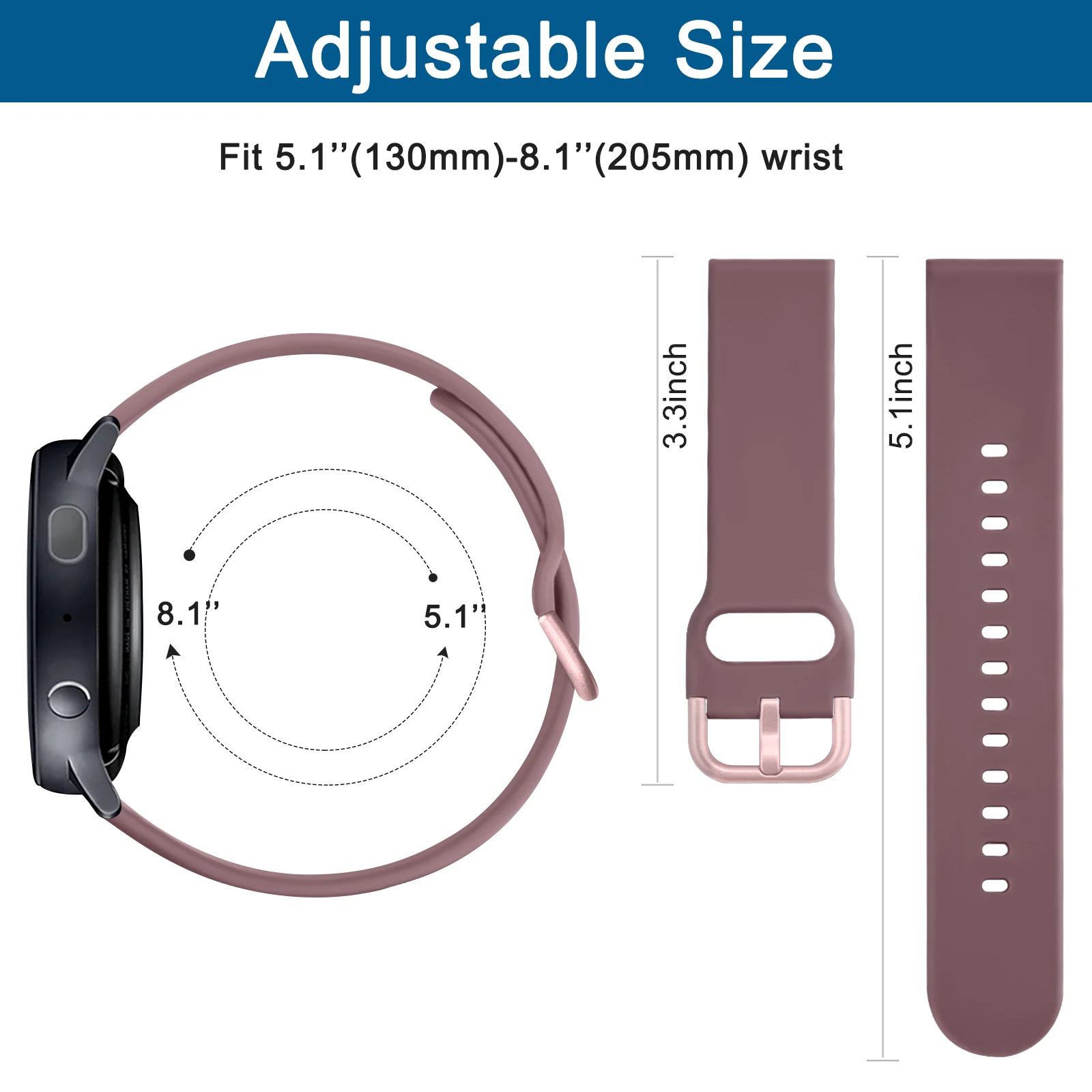 20mm 22mm Quick Release Strap  – Silicone Watch Band 22Mm recenzja i cena