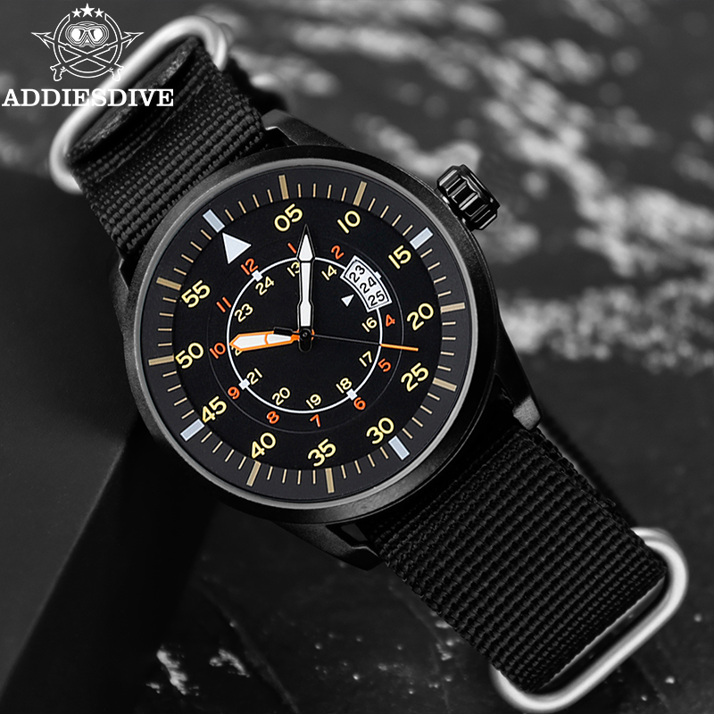 ADDIESDIVE Fashion Quartz Watc – Nato Strap Nylon recenzja i cena