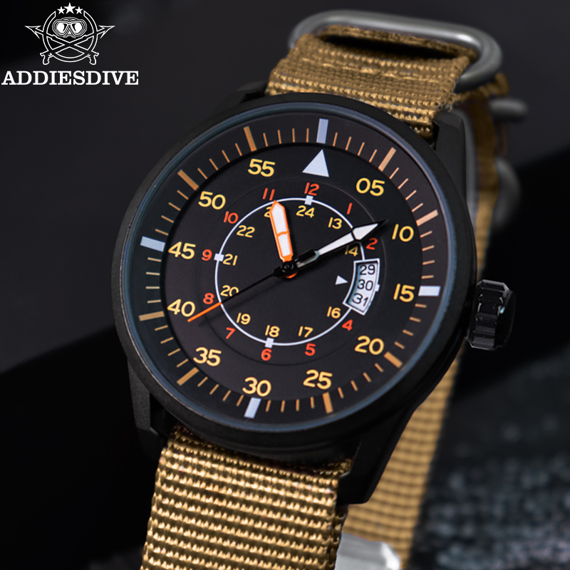 ADDIESDIVE Fashion Quartz Watc – Nato Strap Nylon recenzja i cena