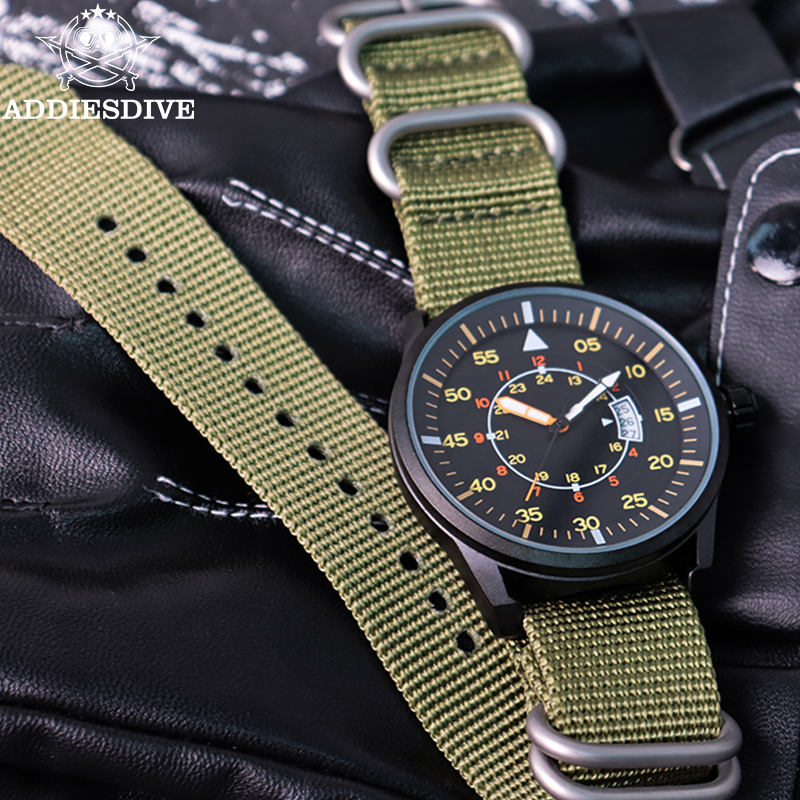 ADDIESDIVE Fashion Quartz Watc – Nato Strap Nylon recenzja i cena