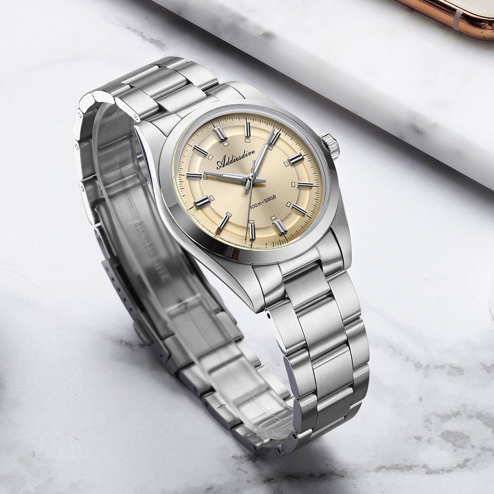 ADDIESDIVE Super Luminous Japa – Stainless Bracelet Diver recenzja i cena