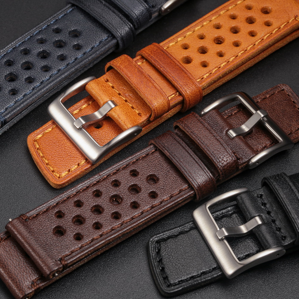 Hemsut Genuine Leather Watch B – Leather Strap Quick Release recenzja i cena