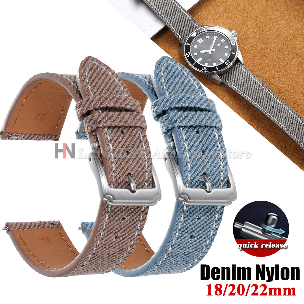 Denim Nylon Watch Strap Canvas – Canvas Strap Watch recenzja i cena