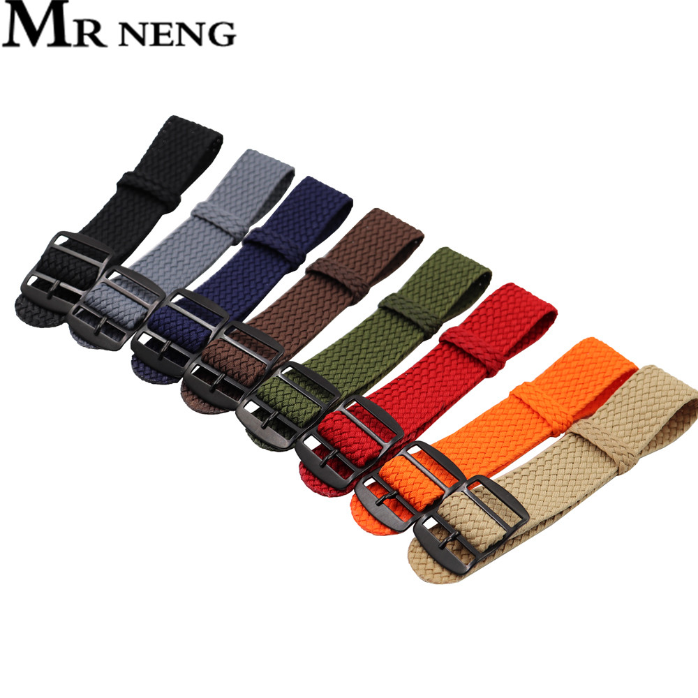18mm 20mm 22mm Solid color For – Perlon Strap Woven recenzja i cena