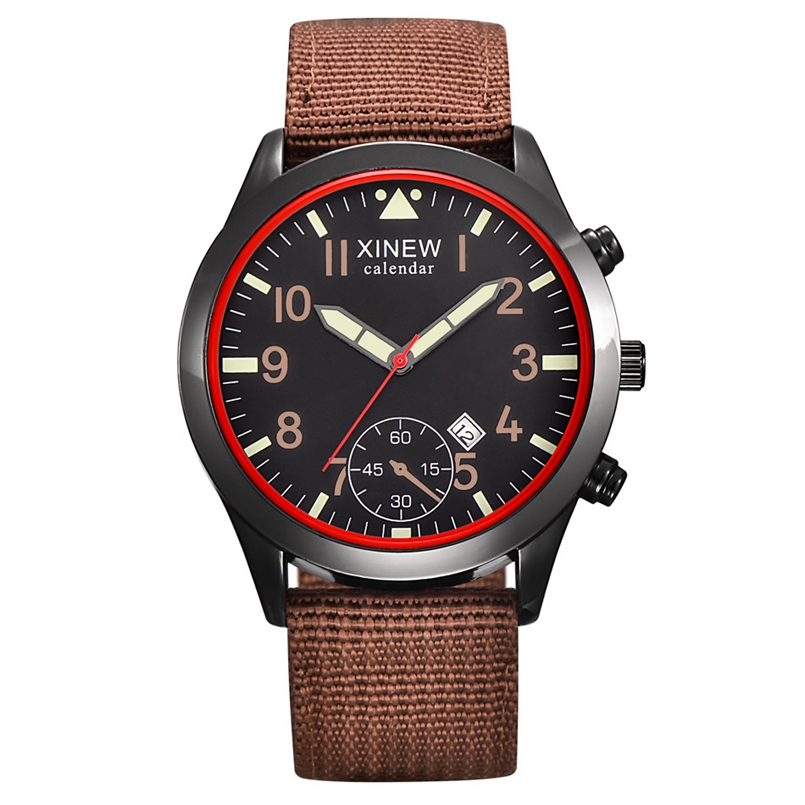 2020 XINEW Watches Men Fashion – Canvas Strap Watch recenzja i cena