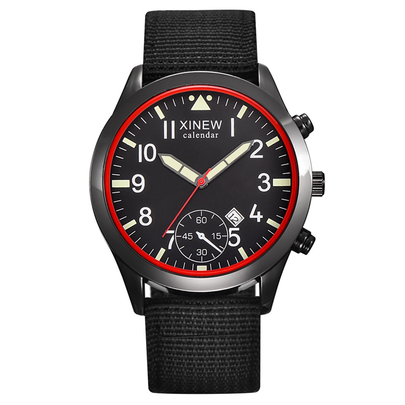 2020 XINEW Watches Men Fashion – Canvas Strap Watch recenzja i cena