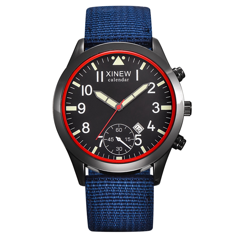 2020 XINEW Watches Men Fashion – Canvas Strap Watch recenzja i cena