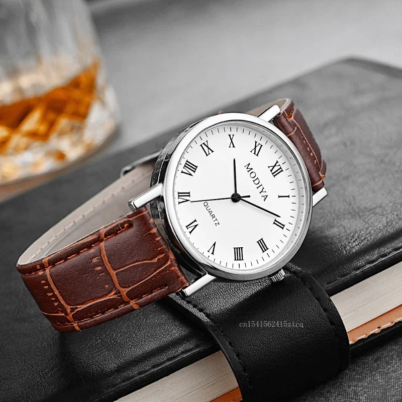 Men's Watches Business Wrist W – Leather Watch Band Men recenzja i cena