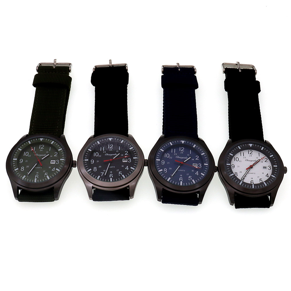 Luxury Men's Quartz Watch Spor – Canvas Strap Watch recenzja i cena