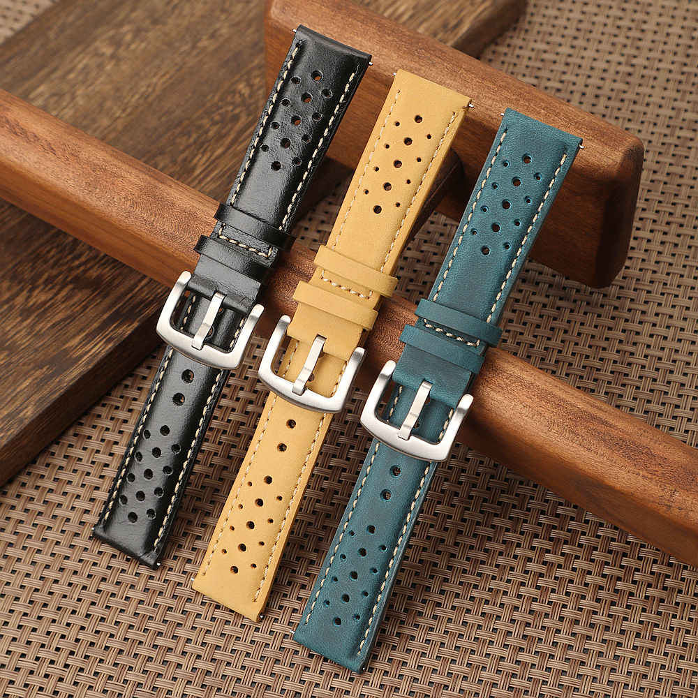 18mm 19mm 20mm 22mm Vintage Le – Leather Watch Band Men recenzja i cena
