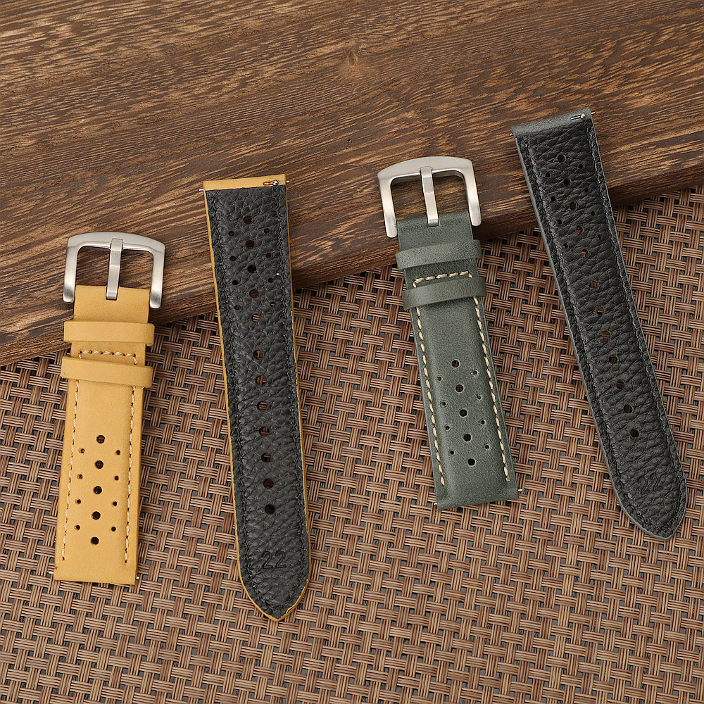 18mm 19mm 20mm 22mm Vintage Le – Leather Watch Band Men recenzja i cena
